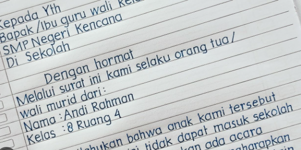 Cara Membuat Surat Izin Sekolah Cara Membuat Surat Izin Sekolah