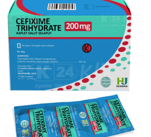 cefixime trihydrate 100 mg obat apa