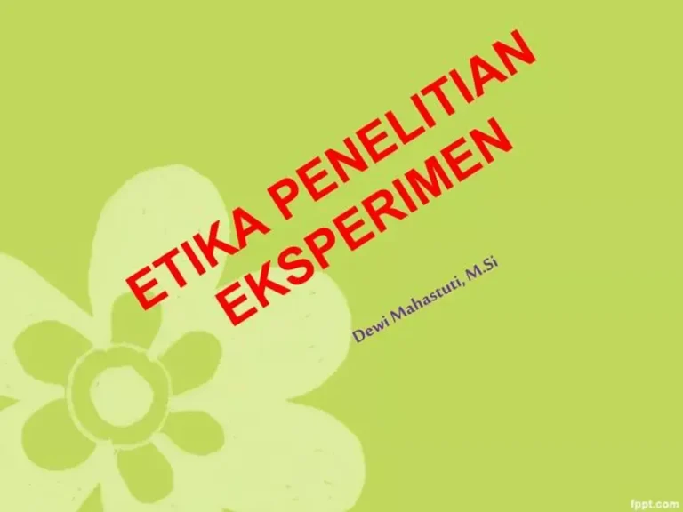 Etika dalam Pengembangan Sains dan Teknologi